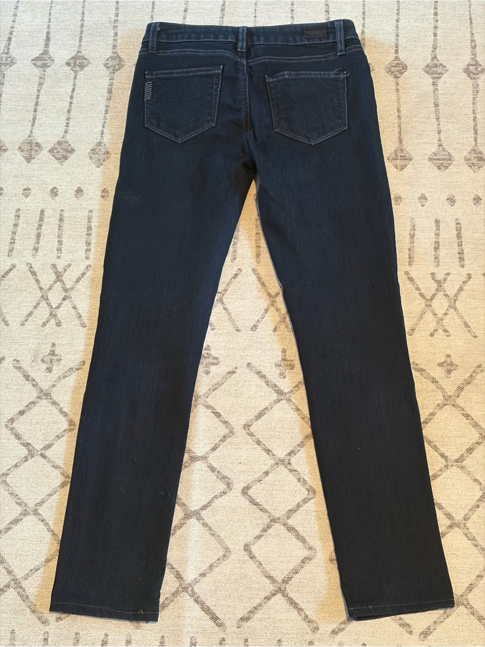 PAIGE Skyline Skinny Jeans 25 Dark Wash Mid Rise Stretch Denim Womens - Picture 10 of 10